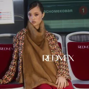 Манишка из норки "Gold" цельная