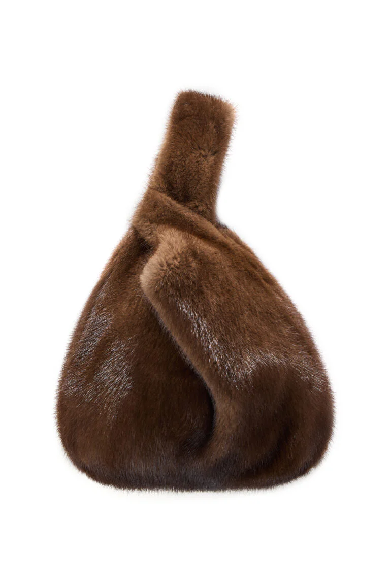 Сумка из меха норки "Орех"